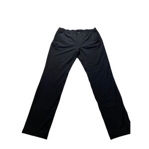 Marc New York Mens 36x34 Performance Tech Pants Black Stretch Zipper‎ Pockets